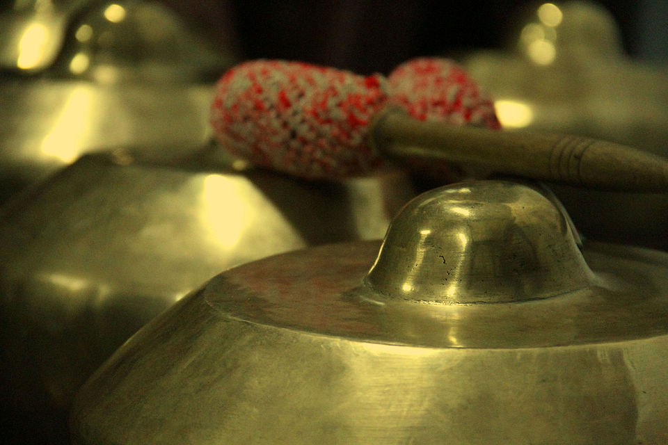 060825 Closeup of a gong from gamelan degung
