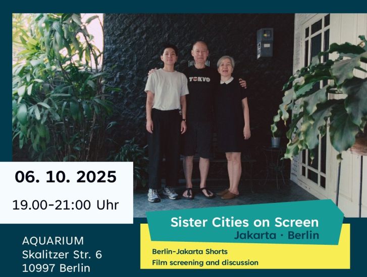 061025 Plakat SisterCitiesScreen Jakarta Berlin Shorts quer01